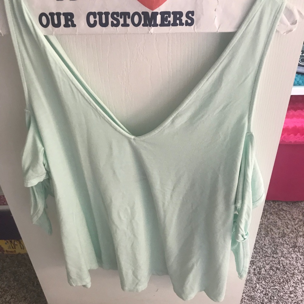 American Eagle shoulder tie shirt